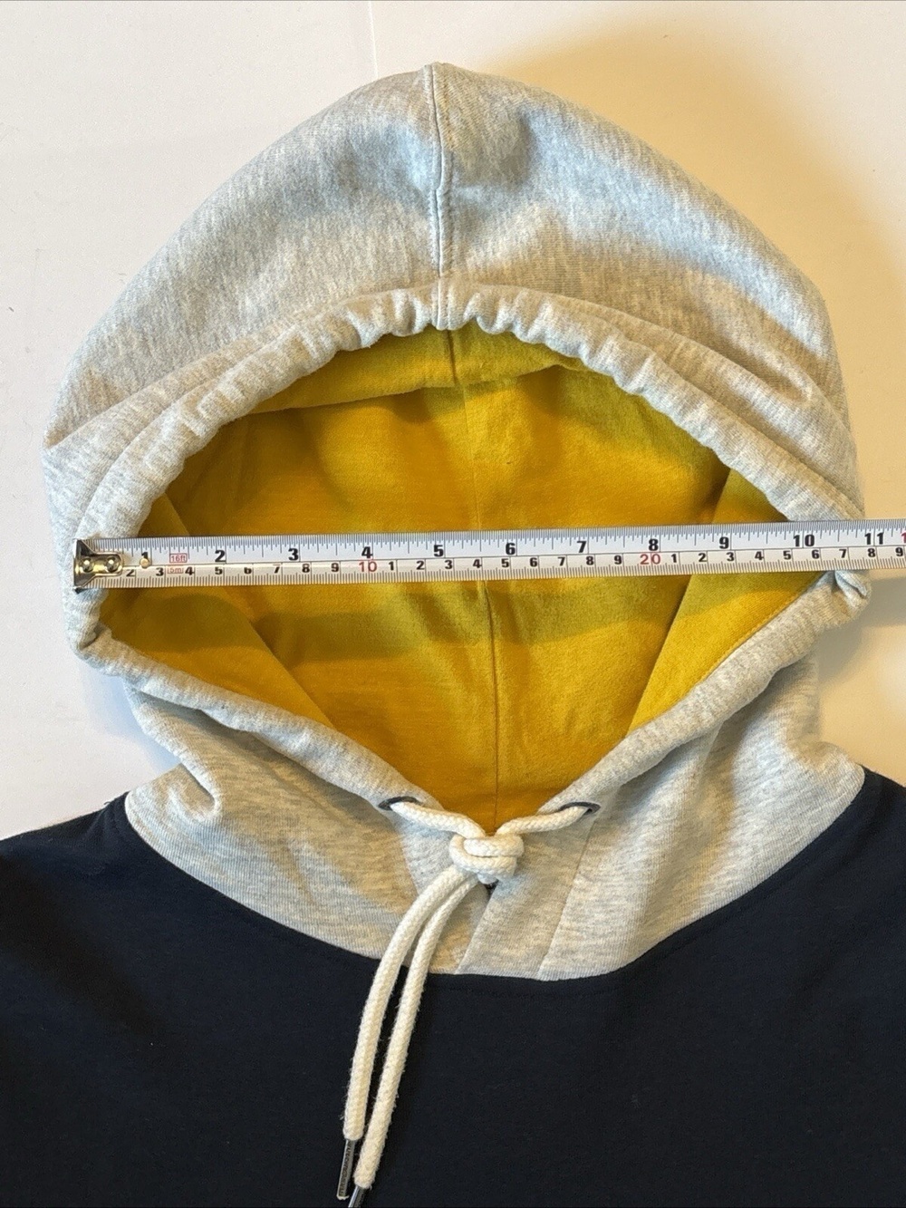 Jack & Jones Large L Navy Hoodie Yellow Light Gray Comfy Fit 7203011 Soft - Picture 5 of 15